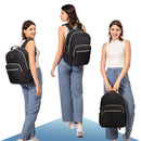 LOVEVOOK 15.6" Laptop Backpack for Women - Lightweight, USB Port, Work & Travel Rucksack (Black)