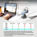 AC Island 5-in-1 MagSafe Wireless Charging Station - Foldable Charger for iPhone, Apple Watch & AirPods (Grey)