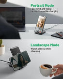 INIU 15W Wireless Charger Stand - Qi Fast Charging Dock for iPhone, Samsung Galaxy & More