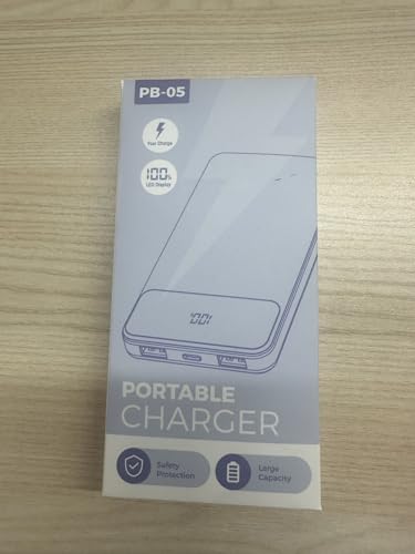 12000mAh Power Bank - PD22.5W Fast Charging, USB-C/USB-A Output for iPhone 17/16/15/14/13 & Galaxy