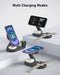 3-in-1 Wireless Charging Station for Apple - 15W Fast Foldable MagSafe Charger for iPhone, Apple Watch & AirPods