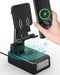 Bluetooth Speaker with Wireless Charger & Phone Stand - Foldable Stand, Alarm Clock, Birthday Gift for Men & Women