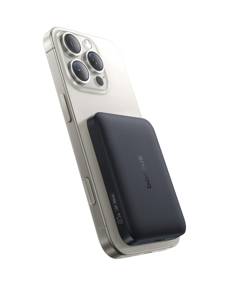 Baseus Enerfill 10000mAh MagSafe Power Bank - PD 22.5W Wireless Charger for iPhone 17/16/15/14/13/12