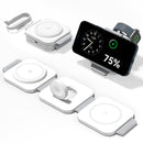 3-in-1 Wireless Charging Station for Apple - Foldable Magnetic Fast Charger for iPhone, Apple Watch & AirPods