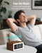 Birthday Gifts for Men - Alarm Clock with Wireless Charger, Bluetooth Speaker, Wake-Up Light & Snooze Alarm