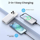 10000mAh Wireless Magnetic Power Bank - 20W Fast Charging Portable Charger for iPhone, Samsung, iPad & Android