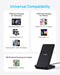 Anker PowerWave Stand Wireless Charger - Qi-Certified 10W Fast Charger for iPhone & Samsung Galaxy