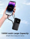Power Bank Fast Charging 10000mAh,22.5W Portable Charger(USB-C Input & Output), PD 3.0 QC 3.0 External Mobile Phone Batteries,6 Output & 2 Input, Compatible with iPhone 17 16 15 14 13 12