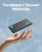 INIU 10000mAh Power Bank - Slim, Light, High-Speed USB-C, Triple 3A Output for iPhone 17/16/15/14 & More