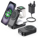 3-in-1 Wireless Charging Station for Apple - 15W Fast Foldable Magnetic Charger for iPhone, Apple Watch & AirPods