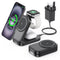 3-in-1 Wireless Charging Station for Apple - 15W Fast Foldable Magnetic Charger for iPhone, Apple Watch & AirPods