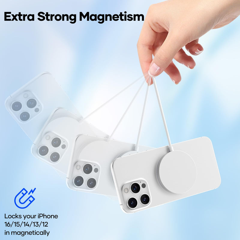 Magnetic Wireless Charger - Fast MagSafe Charger for iPhone 17/16/15/14/13/12 & AirPods