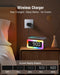 Birthday Gifts for Men - Alarm Clock with Wireless Charger, Bluetooth Speaker, Wake-Up Light & Snooze Alarm