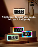 Birthday Gifts for Men - Alarm Clock with Wireless Charger, Bluetooth Speaker, Wake-Up Light & Snooze Alarm