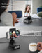 Bluetooth Speaker with Wireless Charger & Phone Stand - Foldable Stand, Alarm Clock, Birthday Gift for Men & Women