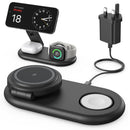 3-in-1 Wireless Charging Station for Apple - 15W Fast Foldable MagSafe Charger for iPhone, Apple Watch & AirPods