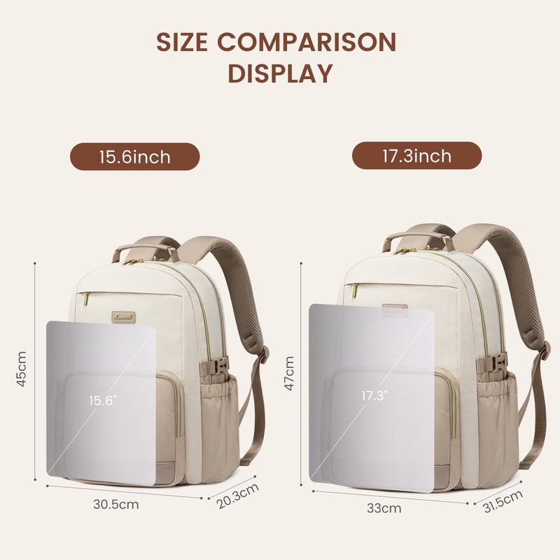 LOVEVOOK 15.6" Laptop Backpack for Women - Waterproof, Large Capacity, Travel & Business Bag