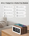 Birthday Gifts for Men - Alarm Clock with Wireless Charger, Bluetooth Speaker, Wake-Up Light & Snooze Alarm