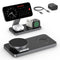 Keepro 3-in-1 Wireless Charging Station - Magnetic Fast Charger for iPhone, Apple Watch & AirPods (Black)