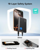 INIU 10000mAh Power Bank - 45W PD Fast Charging, USB-C in/out, Portable Charger for iPhone 17/16/15/14/13 & More