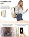 LOVEVOOK 15.6" Laptop Backpack for Women - Waterproof, USB Port, Anti-Theft Rucksack (Khaki)
