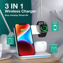 3-in-1 Wireless Charging Station - Dock for iPhone, Apple Watch & AirPods (Lightning Port)