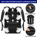 50L Extra Large Backpack for Men - Water-Resistant, USB Port, Anti-Theft, TSA Approved, Fits 17" Laptop (Black)