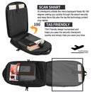 50L Extra Large Backpack for Men - Water-Resistant, USB Port, Anti-Theft, TSA Approved, Fits 17" Laptop (Black)