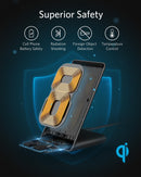 Anker PowerWave Stand Wireless Charger - Qi-Certified 10W Fast Charger for iPhone & Samsung Galaxy