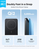 Anker Nano 5000mAh Power Bank - Qi2 15W MagSafe-Compatible Ultra-Slim Portable Charger for iPhone 17/16/15