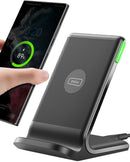 INIU 15W Wireless Charger Stand - Qi Fast Charging Dock for iPhone, Samsung Galaxy & More