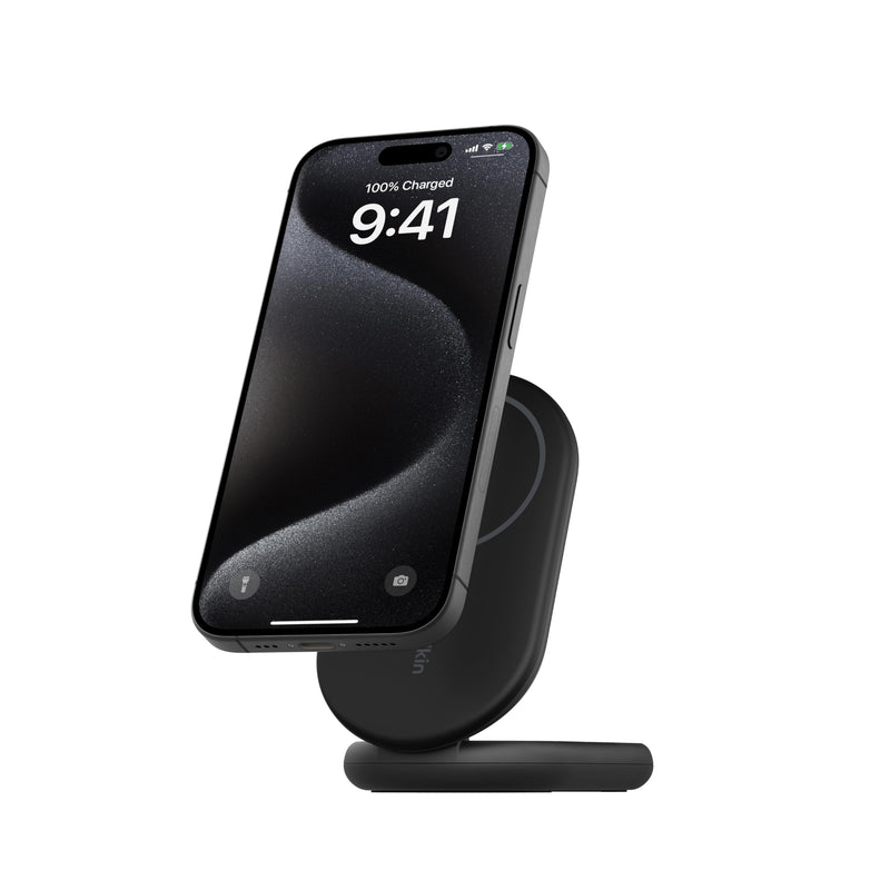 Belkin BoostCharge MagSafe 15W Foldable Wireless Charger - Portable Fast Charger for iPhone & AirPods (Black)