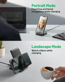 INIU 15W Wireless Charger Stand - Qi Fast Charging Dock for iPhone, Samsung Galaxy & More