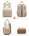 LOVEVOOK 15.6" Laptop Backpack for Women - Waterproof, USB Port, Anti-Theft Rucksack (Khaki)