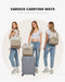 LOVEVOOK 15.6" Laptop Backpack for Women - Waterproof, USB Port, Daypack for Work & Travel (Beige/Khaki)