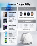 3-in-1 Wireless Charging Station for Apple - Foldable Magnetic Fast Charger for iPhone, Apple Watch & AirPods