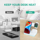3-in-1 Wireless Charging Station - Dock for iPhone, Apple Watch & AirPods (Lightning Port)