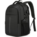 50L Extra Large Backpack for Men - Water-Resistant, USB Port, Anti-Theft, TSA Approved, Fits 17" Laptop (Black)