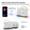 AUYLE Night Light Bluetooth Speaker - Wireless Charger, LED Music Lamp with Touch Control, Dimmable & Colored Light