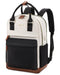 LOVEVOOK 15.6" Laptop Backpack for Women - Waterproof, USB Port, Anti-Theft Rucksack (Beige/Black)