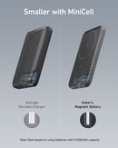 Anker 621 MagGo 5000mAh Magnetic Power Bank - Wireless Charger with USB-C for iPhone 16/15/14/13/12 Series