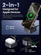 UGREEN MagFlow 2-in-1 MagSafe Wireless Charger - Magnetic Charging Stand for iPhone & AirPods