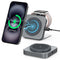 Mini MagSafe 2-in-1 Charger Stand - Foldable Wireless Charging Station, 15W Fast for iPhone, Apple Watch & AirPods