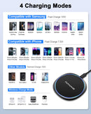 NANAMI Wireless Charger 10W - Qi-Certified Charging Pad for iPhone, AirPods & Samsung Galaxy