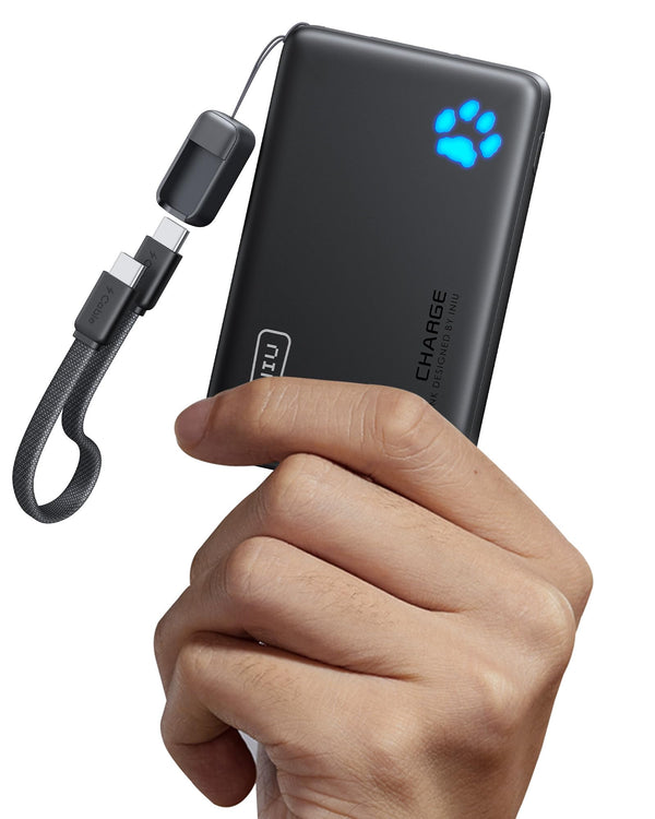 INIU 10000mAh Power Bank - 45W PD Fast Charging, USB-C in/out, Portable Charger for iPhone 17/16/15/14/13 & More