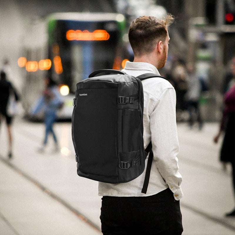 tomtoc 40L Travel Backpack - TSA Friendly, Water-Resistant, Fits 17.3" Laptop, Business & Weekender Bag