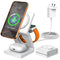 3-in-1 Wireless Charging Station - Foldable Magnetic Dock, 18W for iPhone, Apple Watch & AirPods