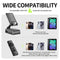 Cell Phone Stand with Bluetooth Speaker & Remote Control - Portable, All-Day Playtime, Compatible with iOS/Android