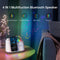 AUYLE Night Light Bluetooth Speaker - Wireless Charger, LED Music Lamp with Touch Control, Dimmable & Colored Light