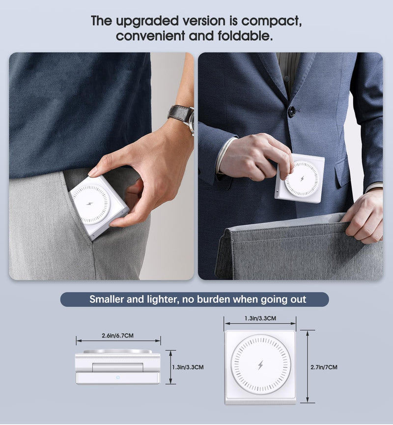 3-in-1 Wireless Charging Station - Foldable Magnetic Dock, 18W for iPhone, Apple Watch & AirPods